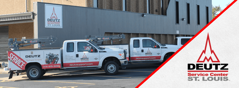 St. Louis DEUTZ Service Center St. Louis with service trucks.