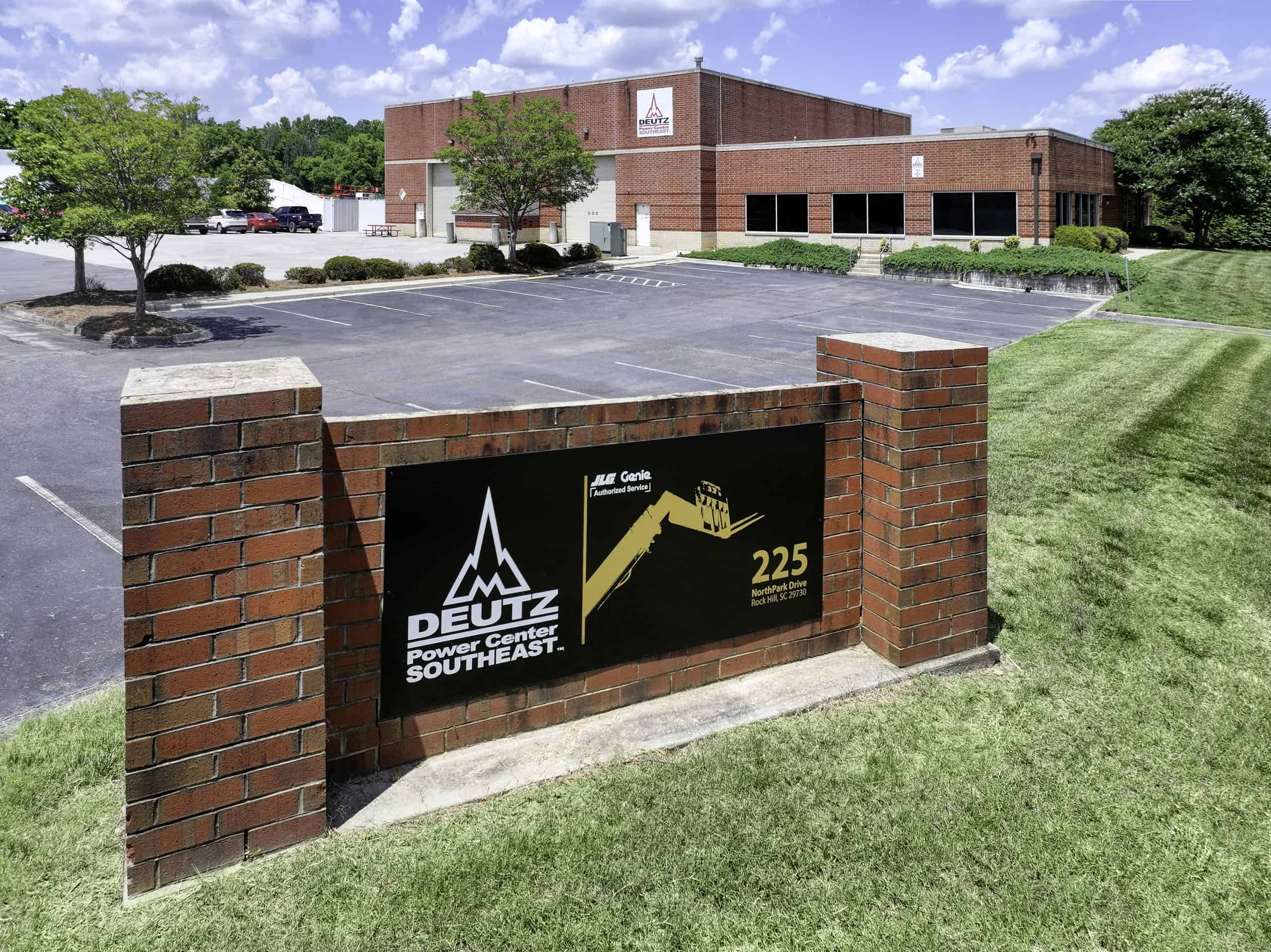 DEUTZ Power Center Southeast brick office building exterior