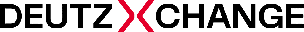 Deutz_Xchange_Logo_Horizontal_RGB_Energy-Red_Black Red X symbol on black background